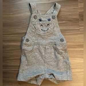 Carter's Gray Overalls with Smiley Design size 6M
